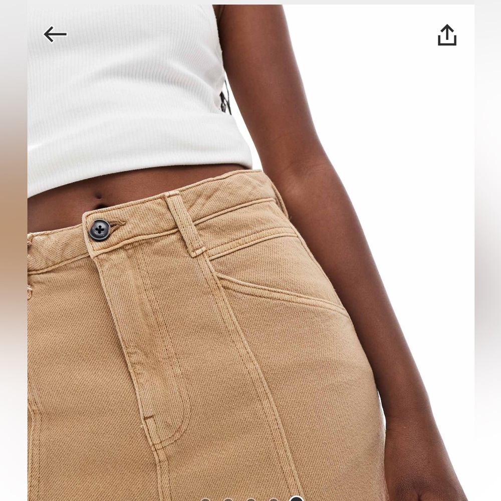 ASOS Tan Women's Barrel Jeans (NWT)